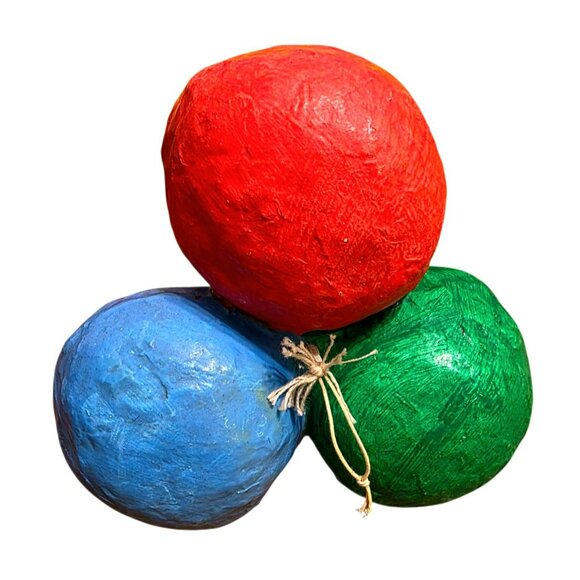 VTG Hanging Clown Balloons XL Paper Mache Kids Room Daycare Circus Decor Mexico - Picture 12 of 15